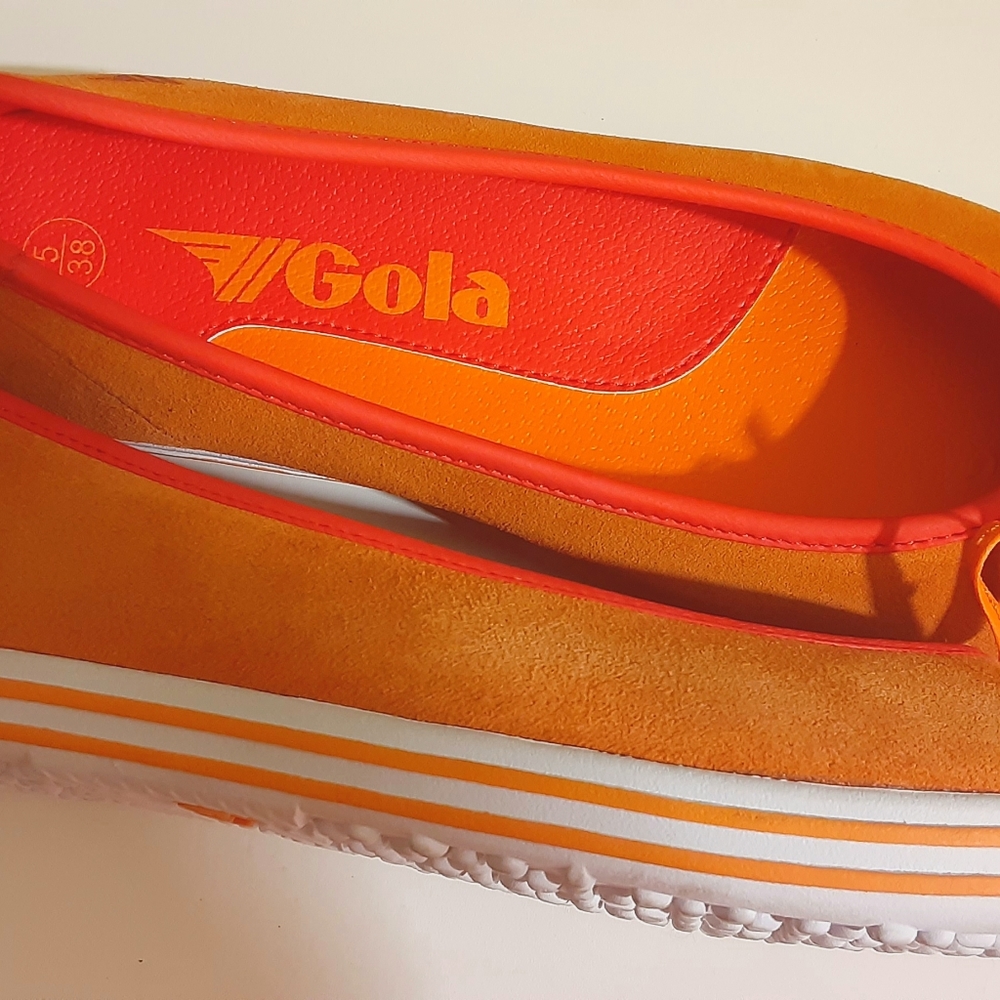 Orange Nubuck Gola Skips - 7 - Picture 5 of 8